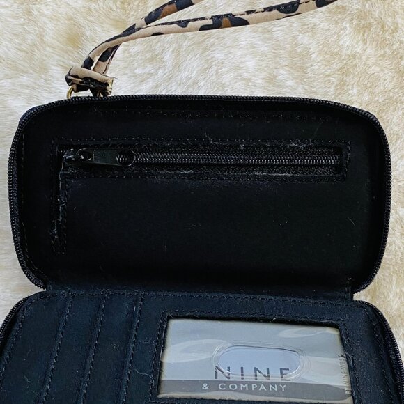 Nine West leopard print Y2K cell wallet wristlet - Picture 7 of 9